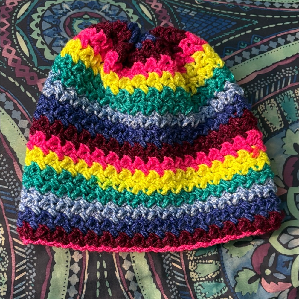 Colorful Striped Beanie